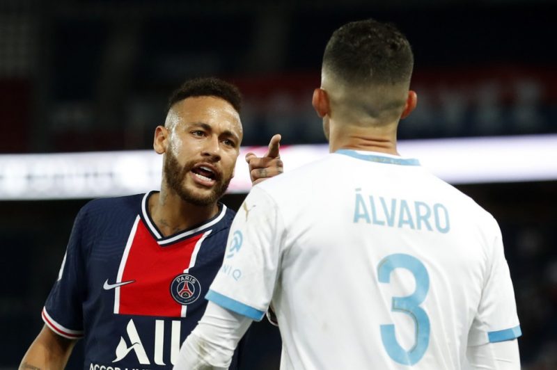 Neymar lembrou de epis&oacute;dio de racismo em outra partida do time franc&ecirc;s&nbsp; – Foto: Telefoot/reprodu&ccedil;&atilde;o