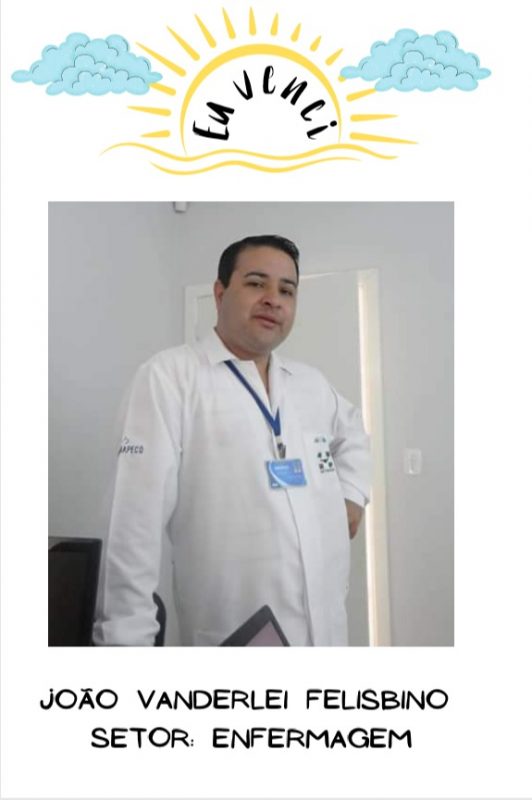 Jo&atilde;o foi um dos 150 profissionais do HRSP que venceu a Covid-19 – Foto: Divulga&ccedil;&atilde;o HRSP/ND