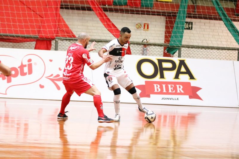 Derrotado pelo o Atl&acirc;ntico, JEC/Krona perde invencibilidade na Liga Nacional – Foto: Juliano Schmidt/JEC/Krona