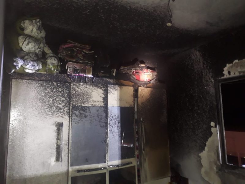 Homem &eacute; suspeito de incendiar apartamento da ex-mulher em Indaial – Foto: Divulga&ccedil;&atilde;o/Corpo de Bombeiros Volunt&aacute;rios de Indaial