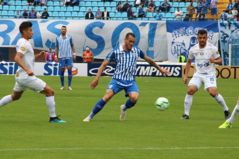 Ava&iacute; x Cruzeiro, na S&eacute;rie A de 2019, – Foto: Frederico Tadeu/Ava&iacute;./ND