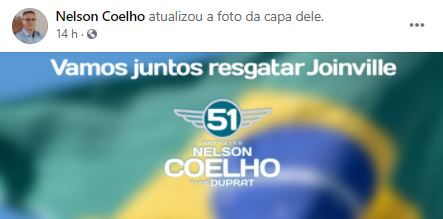 Nelson Coelho aproveitou o domingo para divulgar seu n&uacute;mero – Foto: Redes sociais/ND