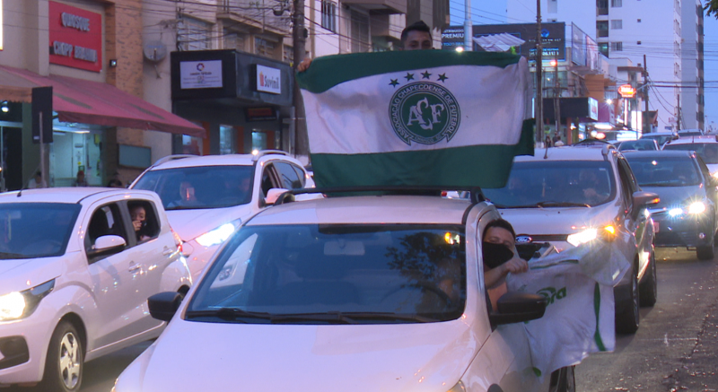&Uacute;ltimo t&iacute;tulo da Chapecoense n&atilde;o pode ser comemorado na Arena Cond&aacute; – Foto: Willian Ricardo/ND