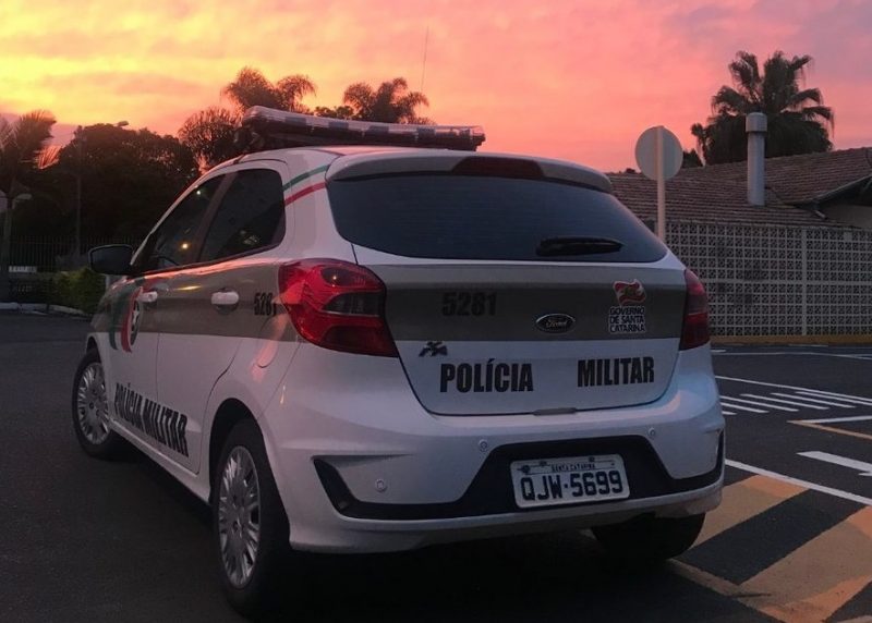 Pol&iacute;cia Militar de Rio do Sul atendeu a ocorr&ecirc;ncia no bairro Canta Galo – Foto: PM/Divulga&ccedil;&atilde;o