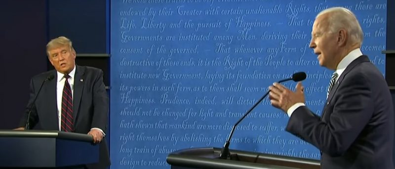 Donald Trump e Joe Biden disputam o pleito no pa&iacute;s – Foto: Reprodu&ccedil;&atilde;o/Youtube