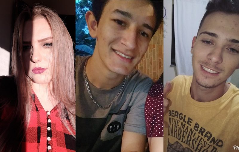 Alessandra Loch, 21 anos; Gabriel Alves, 24 anos; e Roger Loch s&atilde;o os mortos de acidente na BR-470 em Blumenau – Foto: Reprodu&ccedil;&atilde;o/Facebook