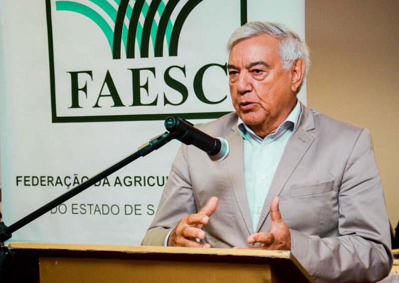 Presidente da FAESC, Jos&eacute; Zeferino Pedrozo – Foto: MB Comunica&ccedil;&atilde;o