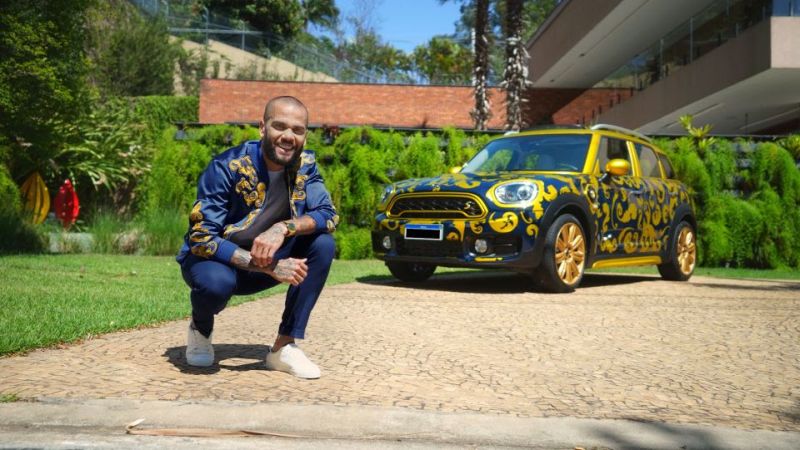Com pintura exótica, Mini Countryman de Daniel Alves está à venda - Divulgação/Mercado Livre