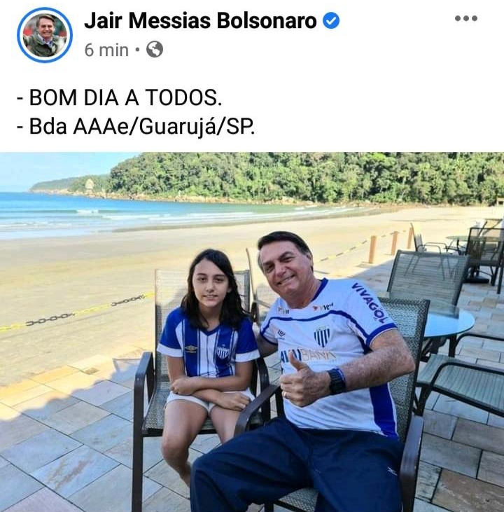 Bolsonaro, ao reencontrar a filha: Mais feliz impossível