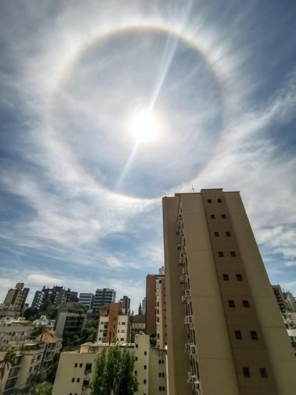Fen&ocirc;meno foi visto no dia 26 de mar&ccedil;o- Foto: Reprodu&ccedil;&atilde;o/Metsul/Juliano Schuler/ND