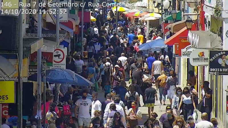 Menos de um ter&ccedil;o da popula&ccedil;&atilde;o estava em isolamento social na sexta (23), deixando o Estado na 25&ordf; posi&ccedil;&atilde;o no ranking do quesito – Foto: Reprodu&ccedil;&atilde;o/SSP