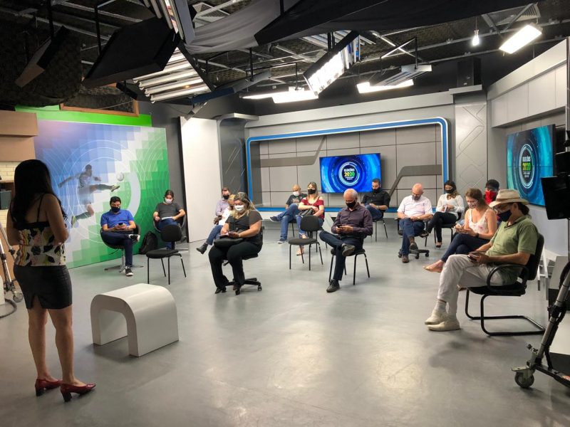 Representantes das chapas estiveram presentes no sorteio – Foto: Juliane Guerreiro/ND