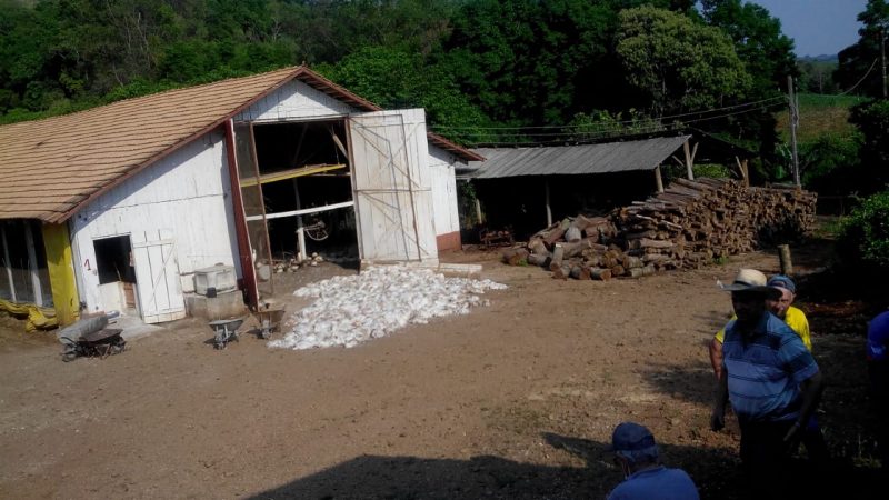 Calor mata mais de seis mil frangos em avi&aacute;rio de Piratuba – Foto: Reprodu&ccedil;&atilde;o/ND