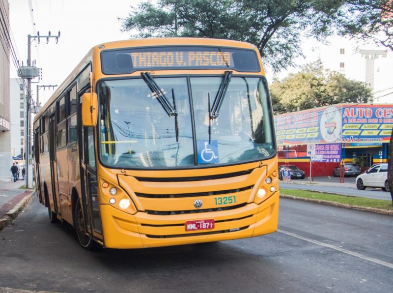 ônibus de transporte coletivo em chapecó 