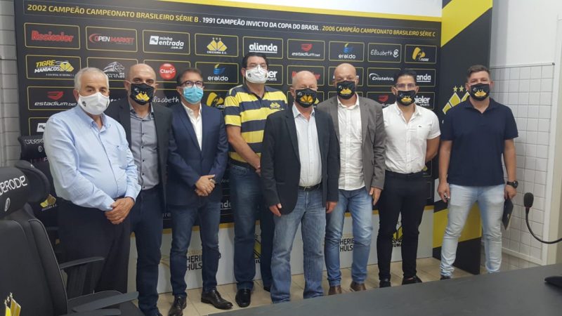 Crici&uacute;ma apresenta novo treinador: Itamar Sch&uuml;lle – Foto: Celso da Luz/Crici&uacute;ma/ND