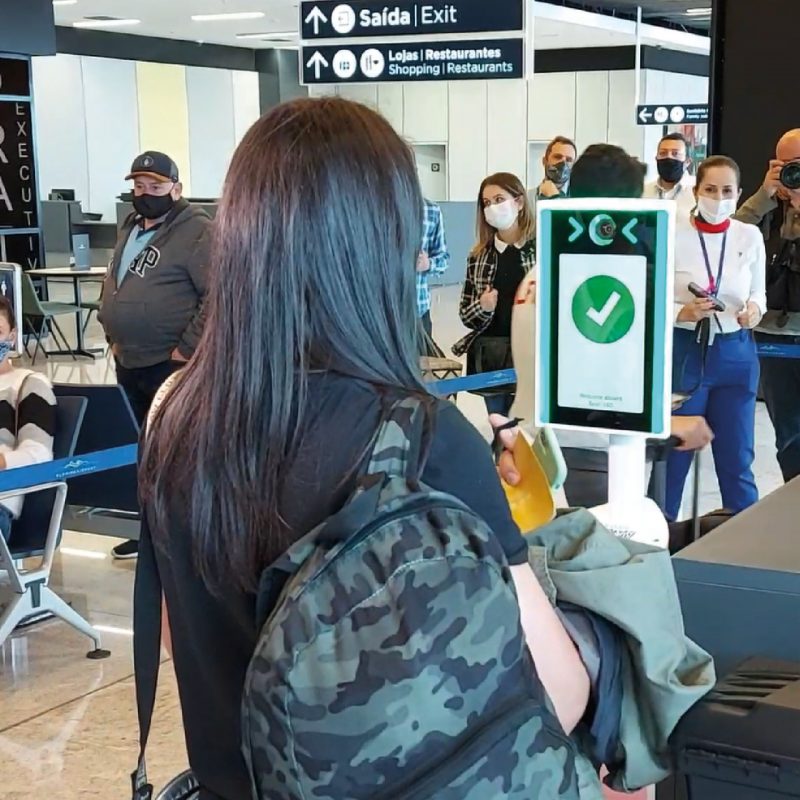 Aeroporto de Florian&oacute;polis realiza teste de reconhecimento facial para embarque – Foto: Floripa Airport/Divulga&ccedil;&atilde;o/ND