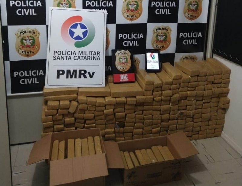 Pol&iacute;cia encontra mais de 265 quilos de maconha em carro abandonado em Bom Jardim da Serra – Foto: Divulga&ccedil;&atilde;o/PMRv