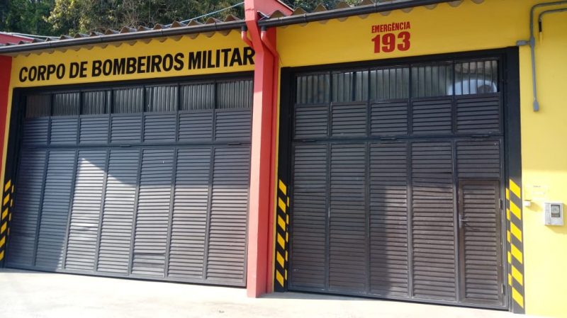 Base do Corpo de Bombeiros de Blumenau no bairro Garcia est&aacute; fechada por conta de casos de coronav&iacute;rus – Foto: Divulga&ccedil;&atilde;o