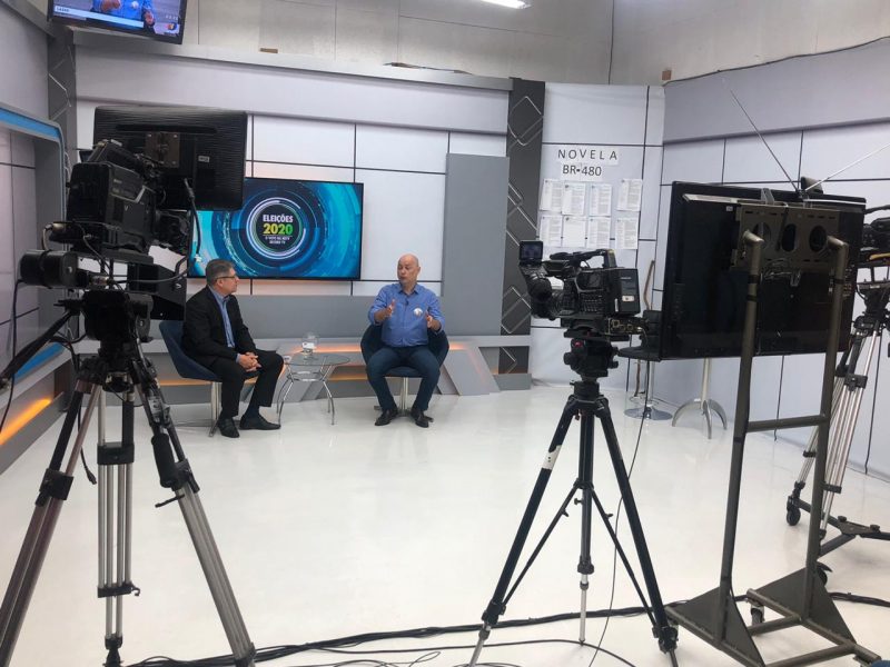 Sander foi o quinto entrevistado pelo Grupo ND em Chapec&oacute;. – Foto: Willian Ricardo/ND