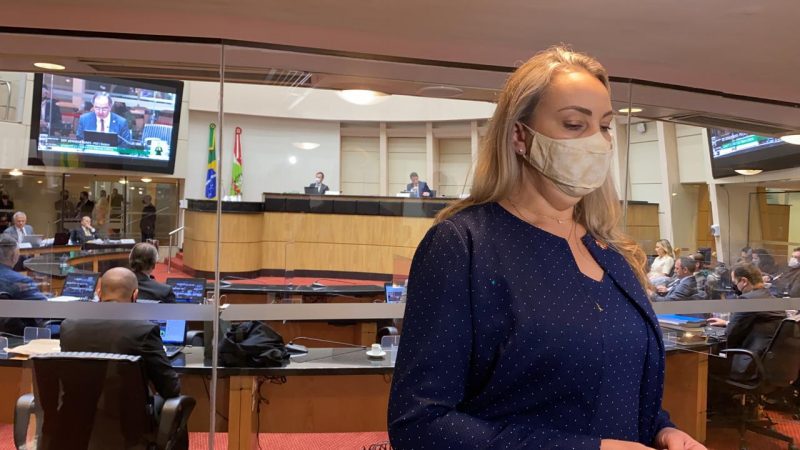 Vice-governadora Daniela Reinehr fala sobre vota&ccedil;&atilde;o do processo de impeachment – Foto: Reprodu&ccedil;&atilde;o/ND