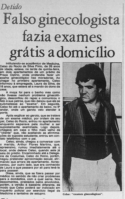 Diário do Paraná noticiou crime cometido em 1976, em Curitiba – Foto: Reprodução