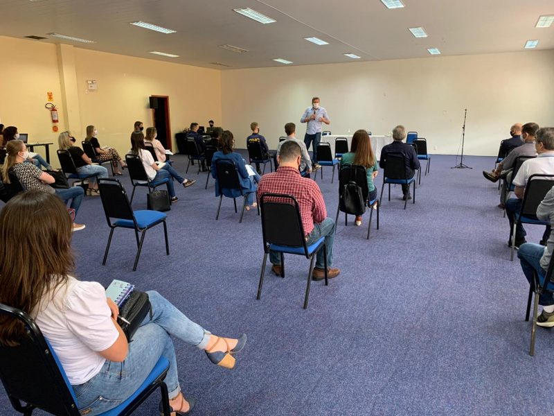 Coronav&iacute;rus: reuni&atilde;o reavalia situa&ccedil;&atilde;o da Covid-19 em Chapec&oacute;&nbsp; – Foto: Fernando Mattos/Prefeitura de Chapec&oacute;/ND