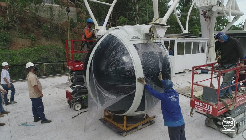 As cabines tem capacidade de seis pessoas – Foto: FG Big Wheel/Divulga&ccedil;&atilde;o
