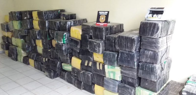 2,5 toneladas de maconha foram apreendidas em Crici&uacute;ma – Foto: Divulga&ccedil;&atilde;o/Pol&iacute;cia Civil