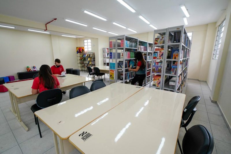 As bibliotecas poderão funcionar com ocupação integral quando o Risco Potencial à COVID-19 estiver alto ou moderado – Foto: Ricardo Wolffenbüttel/Secom/Divulgação/ND
