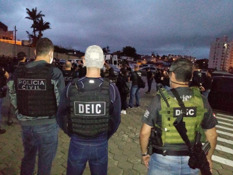 Pol&iacute;cia Civil deflagrou opera&ccedil;&atilde;o no in&iacute;cio da manh&atilde; desta ter&ccedil;a-feira – Foto: Pol&iacute;cia Civil/Divulga&ccedil;&atilde;o
