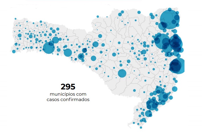 295 munic&iacute;pios com casos confirmados da doen&ccedil;a – Foto: Reprodu&ccedil;&atilde;o/ND