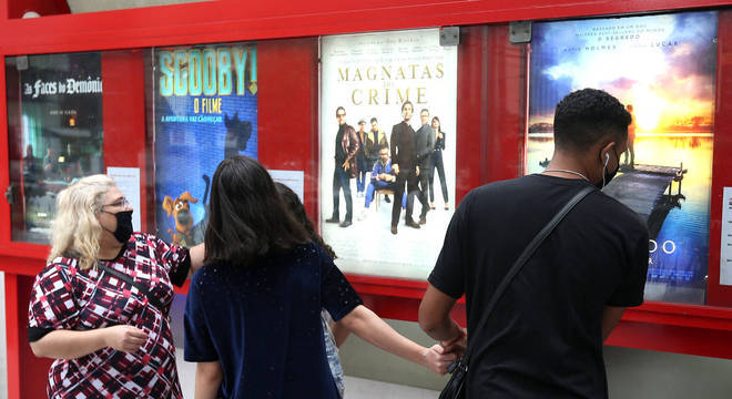 Em S&atilde;o Paulo, cinemas voltaram a funcionar no s&aacute;bado (10) – Foto: Guilherme Dionizio/Estad&atilde;o Conte&uacute;do