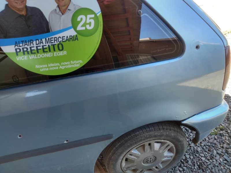 Candidato a prefeito de Agrol&acirc;ndia, no Alto Vale do Itaja&iacute;, &eacute; alvo de emboscada – Foto: Arquivo pessoal