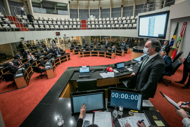 Alesc na vota&ccedil;&atilde;o do segundo processo de impeachment em Santa Catarina – Foto: Divulga&ccedil;&atilde;o/Ag&ecirc;nca Alesc/ND