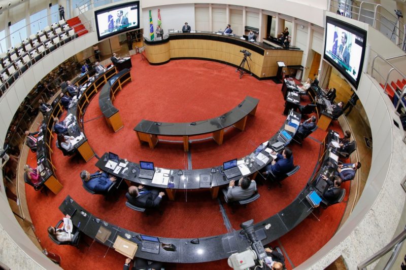 Tribunal Especial formado para vota&ccedil;&atilde;o do impeachment – Foto: Divulga&ccedil;&atilde;o/Ag&ecirc;ncia Alesc/ND