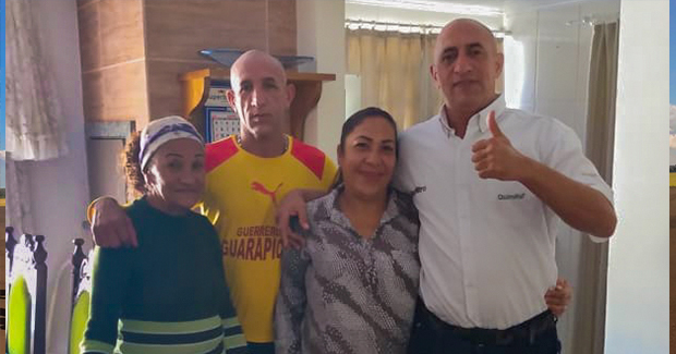 Interiorizados em fevereiro: a família Rojas alugou uma casa e continua morando em Seara – Foto: Divulgação