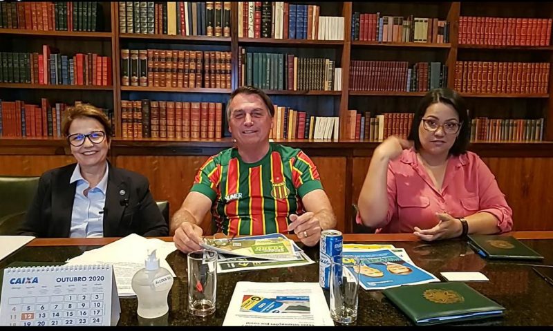 Live semanal do Presidente Jair Bolsonaro, 29/10/2020 – Foto: Jair Bolsonaro/Facebook/ND