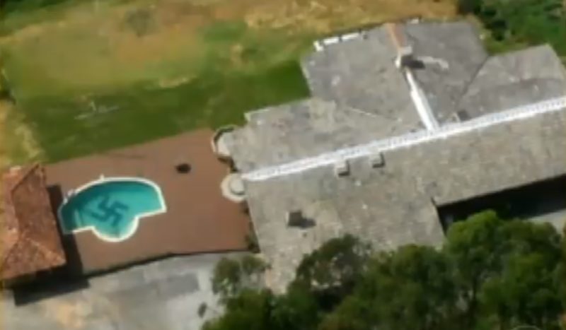 Partido de SC expulsou candidato a vereador conhecido por suástica nazista na piscina – Foto: Arquivo/Reprodução/TV Record