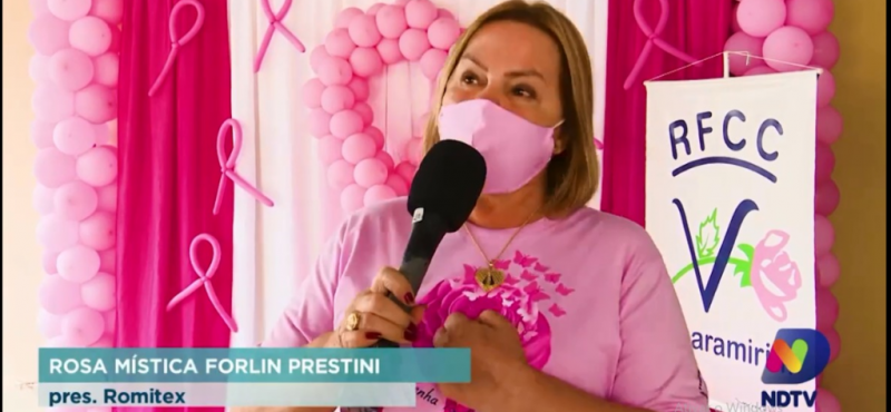 Rosa M&iacute;stica, presidente da Romitex, destaca que o movimento Outubro Rosa &eacute; uma oportunidade &uacute;nica de reflex&atilde;o e mobiliza&ccedil;&atilde;o das mulheres – Reprodu&ccedil;&atilde;o/NDTV
