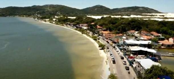 Avenida das Rendeiras, na Lagoa da Conceição – Foto: Reprodução/NDTV