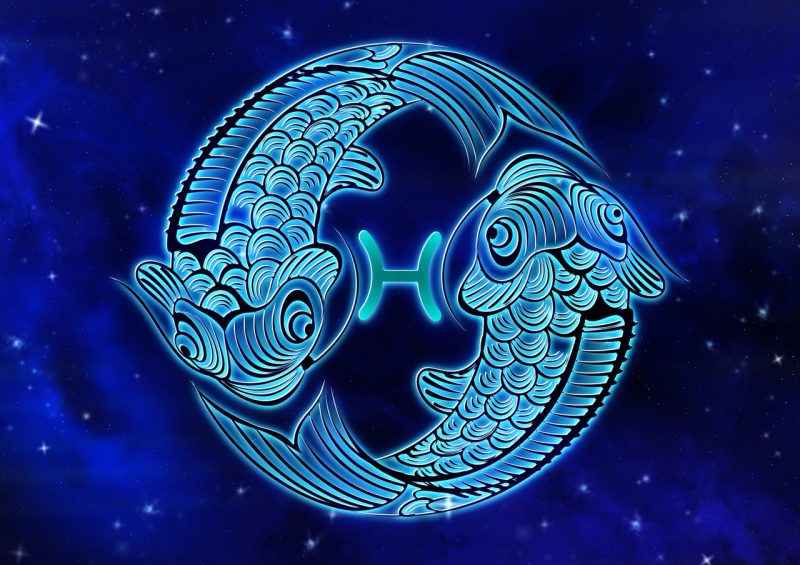 Imagem do símbolo de peixes do horóscopo