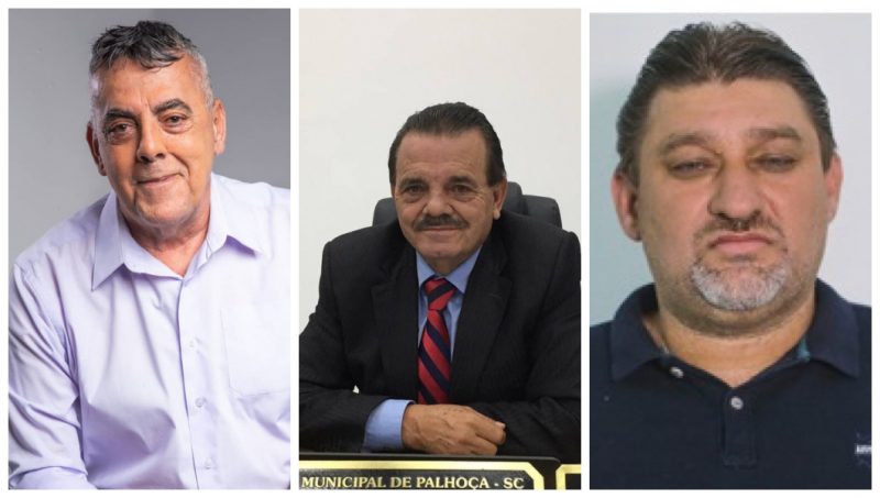 Jair Costa (PSD), Pitanta (PSD) e Sandro (MDB) foram os vereadores mais votados dos munic&iacute;pios da Grande Florian&oacute;polis – Foto: Reprodu&ccedil;&atilde;o/Montagem/ND