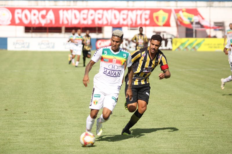 Brusque foi totalmente dominado e sofreu uma goleada hist&oacute;rica dentro de casa – Foto: Lucas Gabriel/Brusque