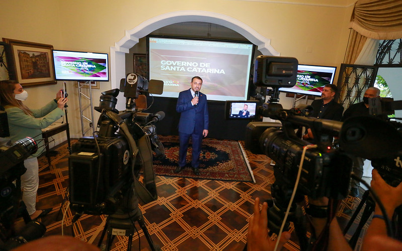 Governador Carlos Mois&eacute;s anuncia novos nomes para Casa Civil, Comunica&ccedil;&atilde;o e PGE – Foto: Julio Cavalheiro/Secom