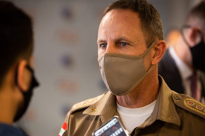 Segundo o Subcomandante Geral da PMSC, Cel. Marcelo Pontes, houve poucas ocorr&ecirc;ncias no fim dia da elei&ccedil;&atilde;o – Foto: Felipe Carneiro/ND