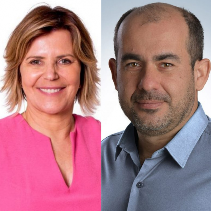 Rejane Gambim (Novo) e Rodrigo Fachini (PSDB) s&atilde;o os candidatos que disputam ao cargo de vice-prefeito em Joinville – Foto: Reprodu&ccedil;&atilde;o/Divulga&ccedil;&atilde;o