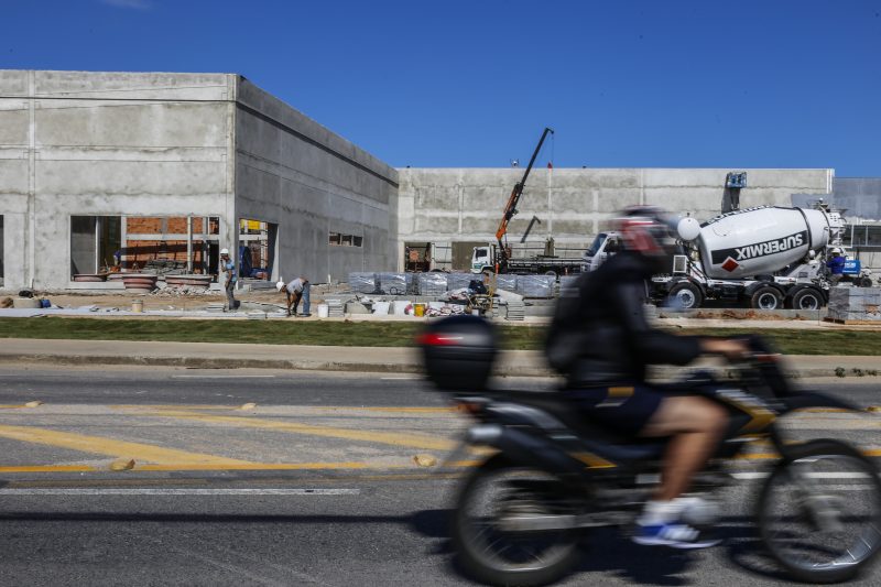 Espaços em construção sediarão megalojas da redes varejistas. Foto: Anderson Coelho/ND-