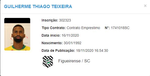 Jogador foi “anunciado” pelo BID da CBF. – Foto: CBF/BID/divulga&ccedil;&atilde;o