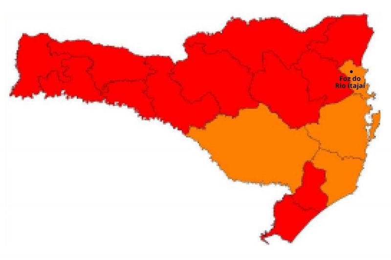Transmiss&atilde;o da Covid-19 em Itaja&iacute; e regi&atilde;o cai para n&iacute;vel grave. – Foto: Governo de Santa Catarina