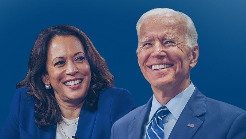 Candidato democrata &agrave; presid&ecirc;ncia dos Estados Unidos Joe Biden (dir.) e a vice Kamala Harris (esq.) – Foto: Secom/Fotos P&uacute;blicas